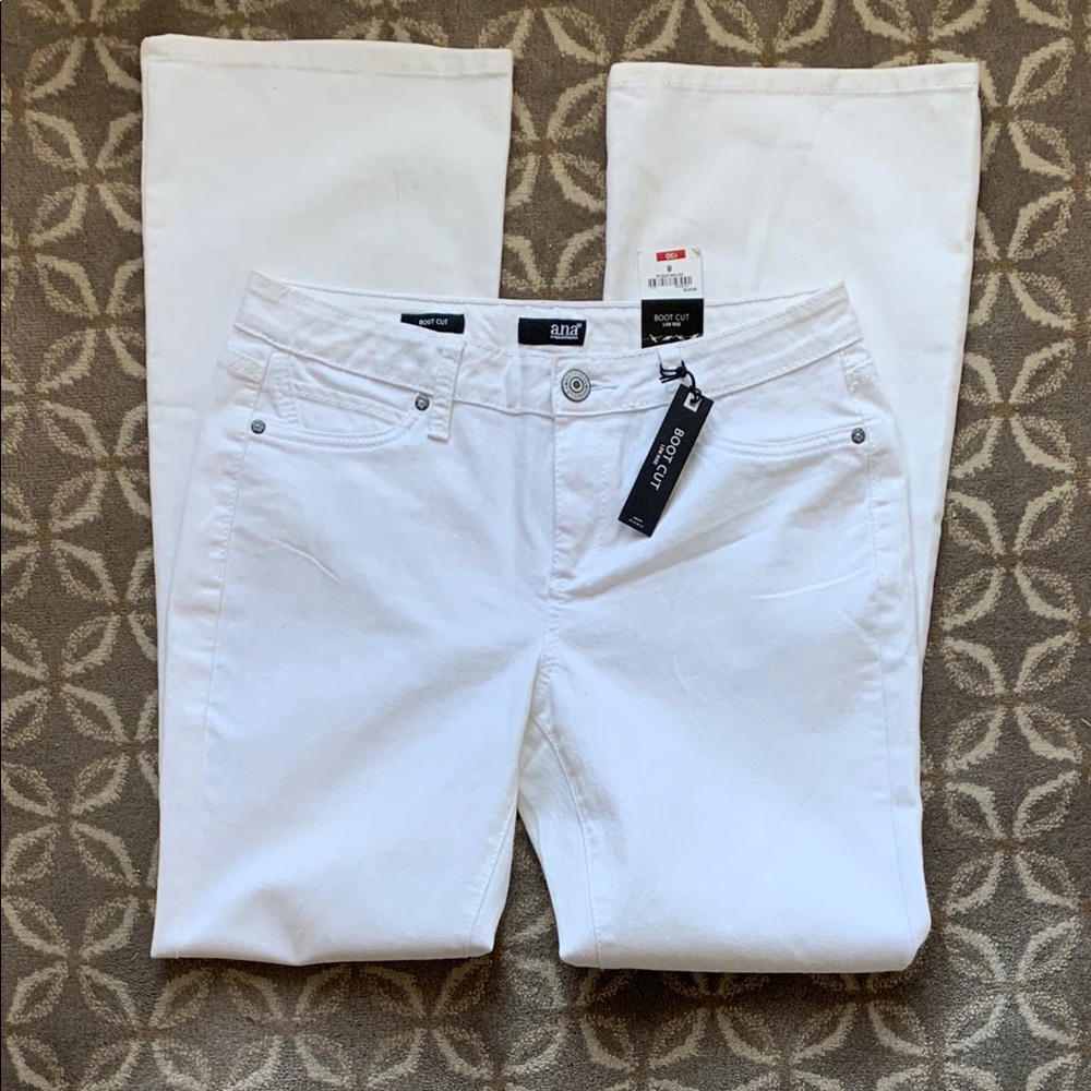 a.n.a boot cut low rise jeans